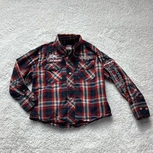 PBR Wrangler Button down shirt Boys XS (3-4)